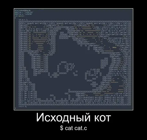 Исходный кот из кода