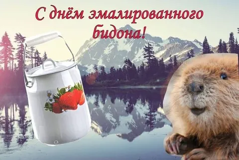 С днём эмалированного бидона