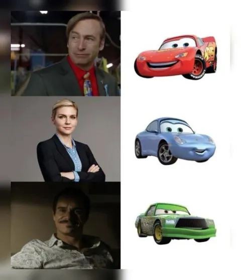 Персонажи Better Call Saul в образе машин