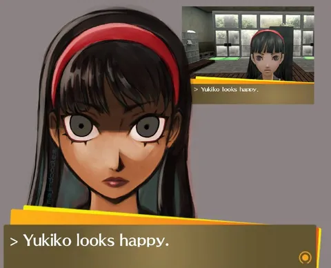Yukiko Looks Happy