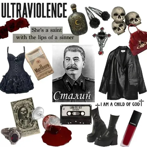 Ultraviolence Dark Aesthetic Collage