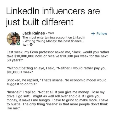 LinkedIn Influencers Built Different