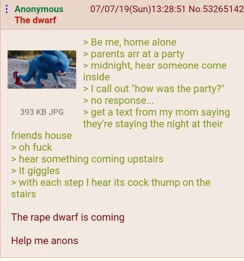 The Rape Dwarf Is Coming