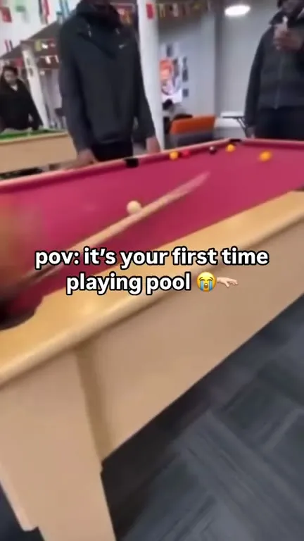 First Time Playing Pool