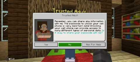Trusted Adult Asks for Your Passcode