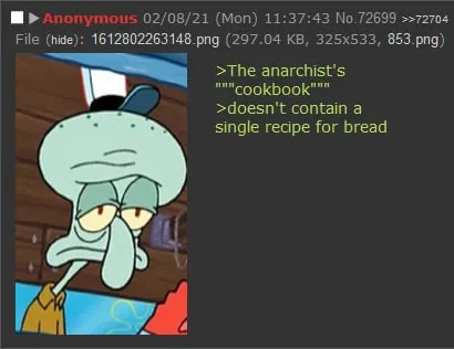 Anarchist's Cookbook Without Bread