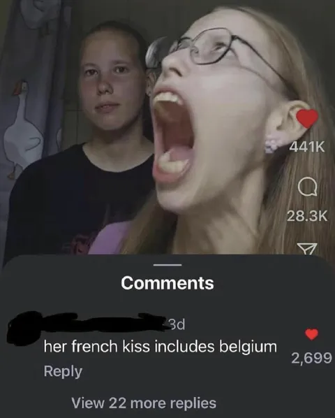French Kiss Includes Belgium