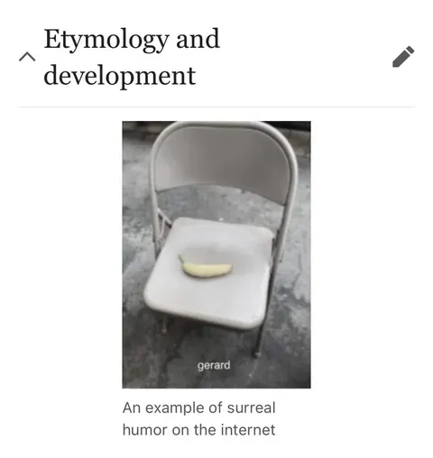 Banana on a Folding Chair