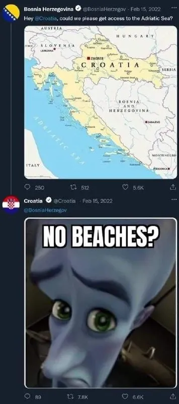 Bosnia Asks Croatia for Beach Access