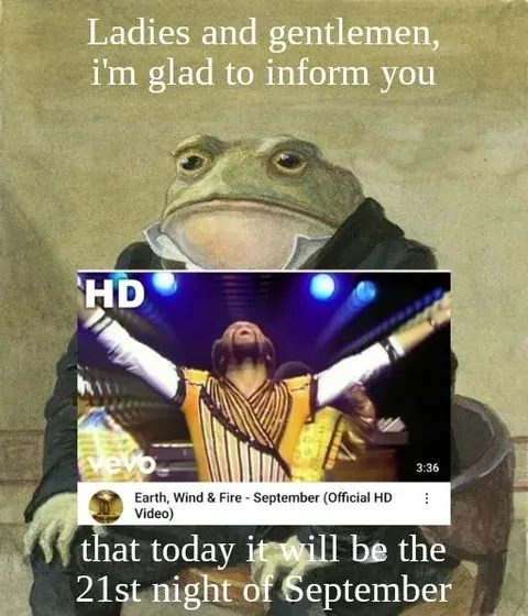 Ladies and Gentlemen, September