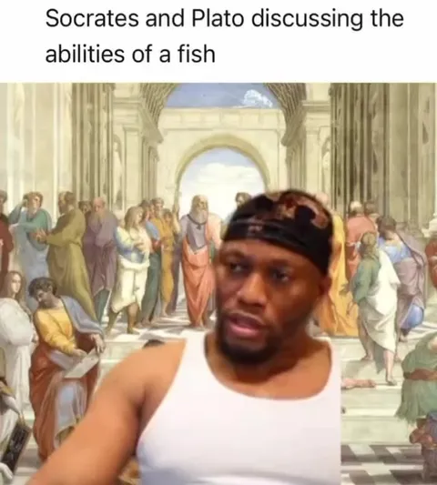 Socrates and Plato Discuss Fish