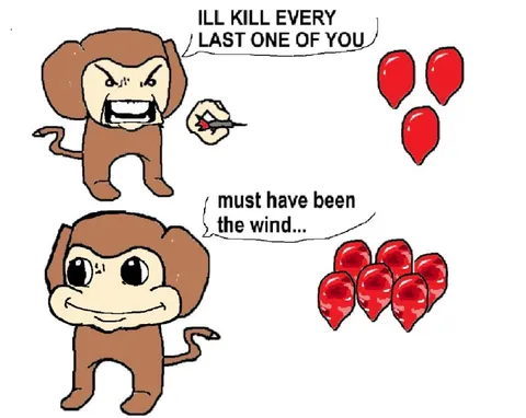 Monkey Kills Every Balloon