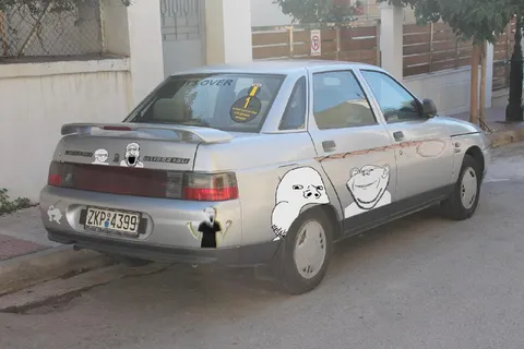 Meme Sticker Car