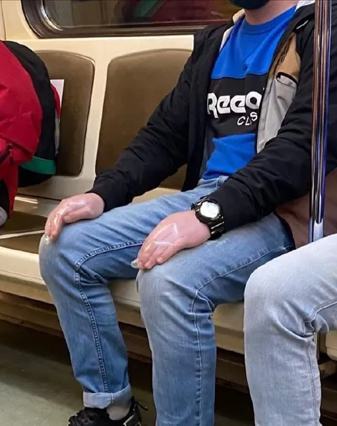 Plastic Hands on the Subway