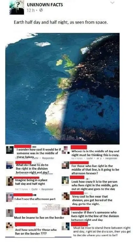 Earth Half Day Half Night