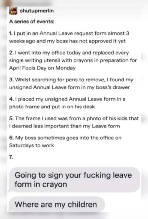 Annual Leave Form Revenge