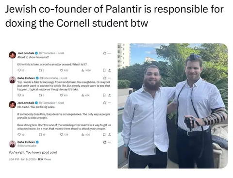 Palantir Co-Founder Calls for Strength