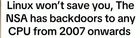 Linux Won’t Save You