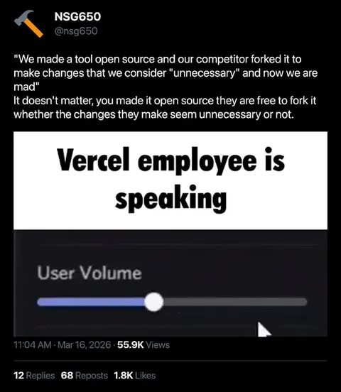 Vercel Employee Turns Down the Volume