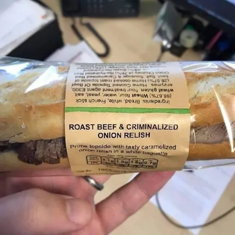 Roast Beef Criminalized Onion Relish