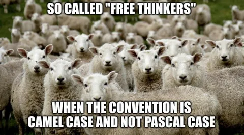 Free Thinkers and CamelCase