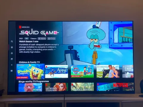 Squidward Watches Squid Game