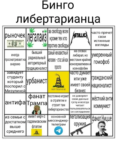 Бинго либертарианца