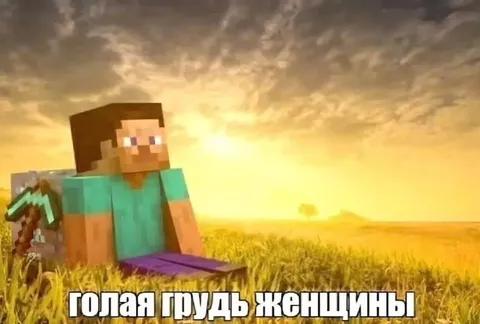 Голая грудь женщины в Minecraft