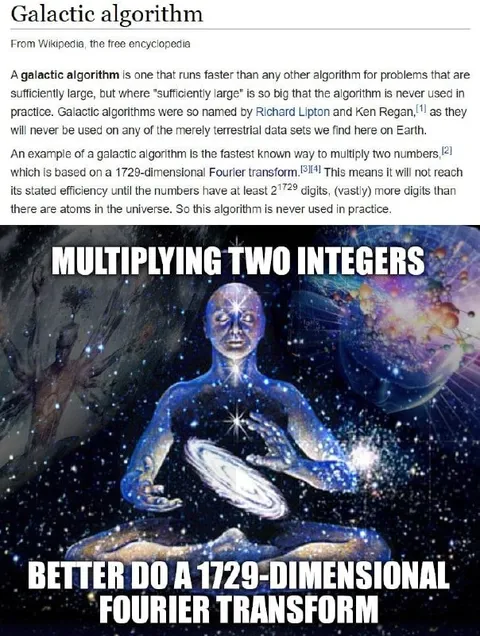 Galactic Algorithm Fourier Transform