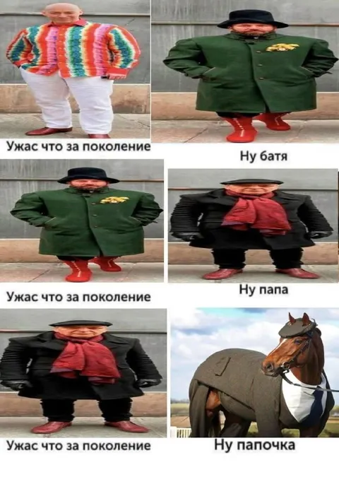 Поколения и стиль одежды