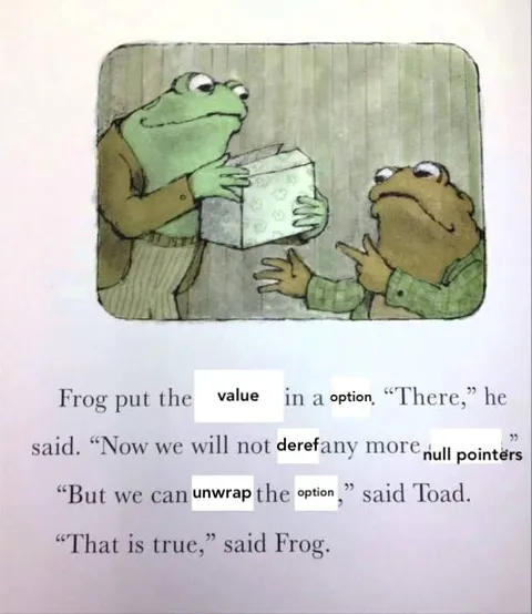 Frog and Toad Null Pointers