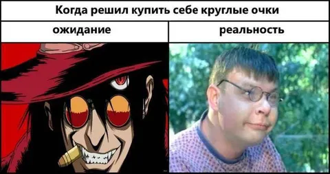 Круглые очки: ожидание и реальность