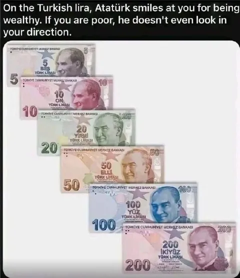Atatürk Smiles at Wealth