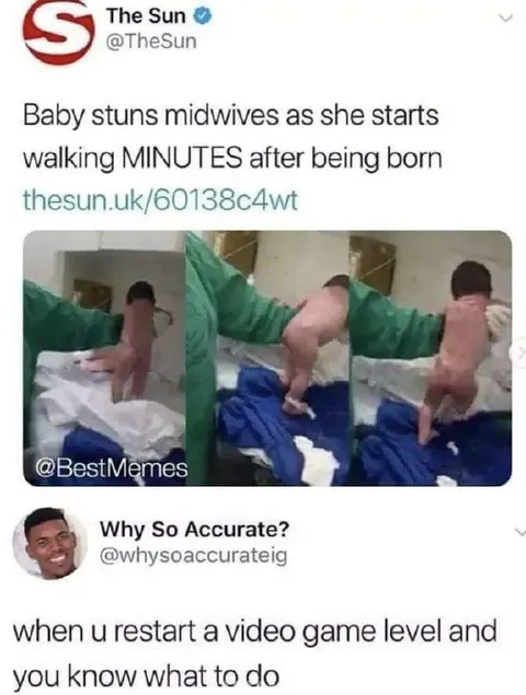 Baby Walks After Being Born