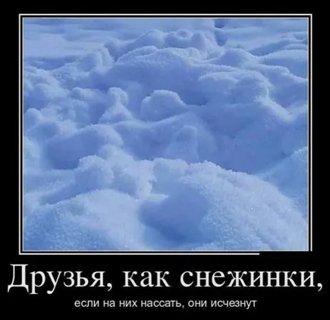 Друзья как снежинки
