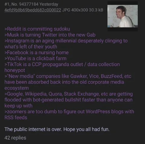 The Public Internet Is Over