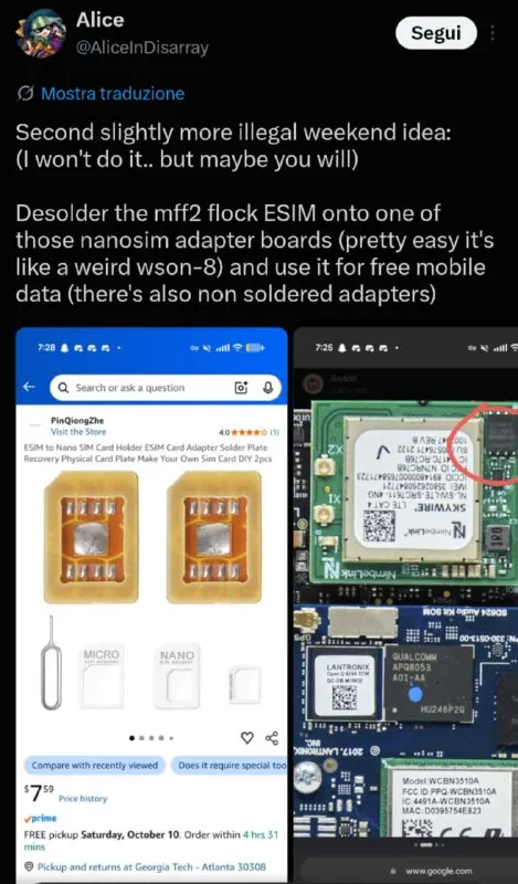 Illegal free mobile data idea