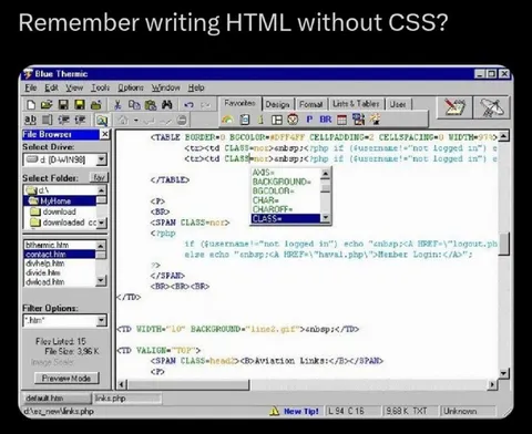Writing HTML Without CSS