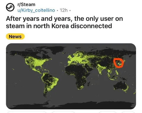 North Korea's Last Steam User Disconnects