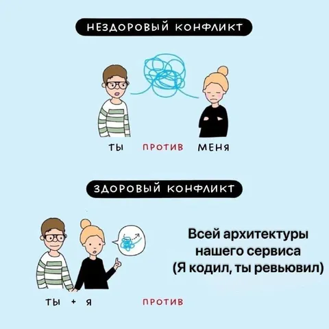 Здоровый конфликт в разработке