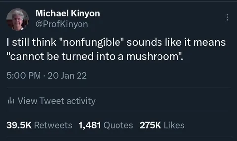 Nonfungible Mushroom Joke