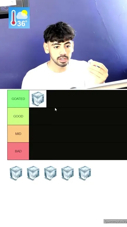 Ranking Ice Cubes by Taste