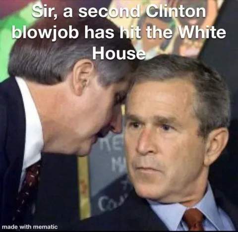 Second Clinton Blowjob Hits White House