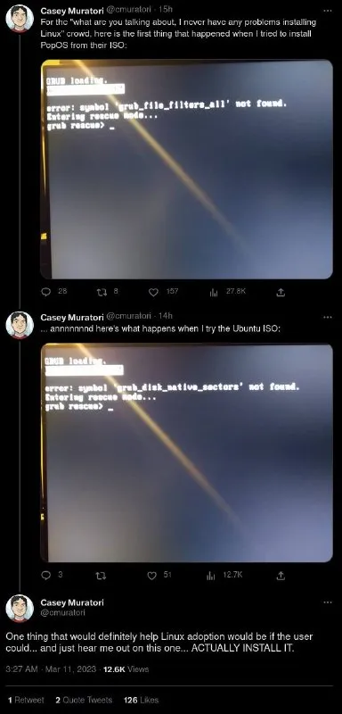Linux Installation Goes Wrong