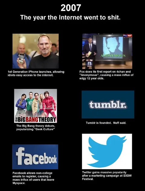 2007 Internet Went to Shit
