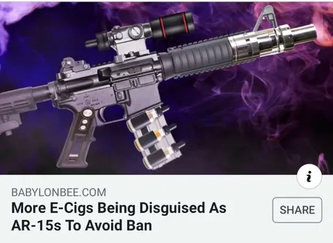 E-Cigs Disguised as AR-15s