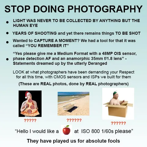 Stop Doing Photography