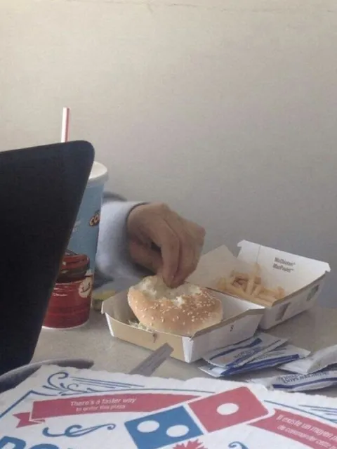 Eating a Burger With a Fork
