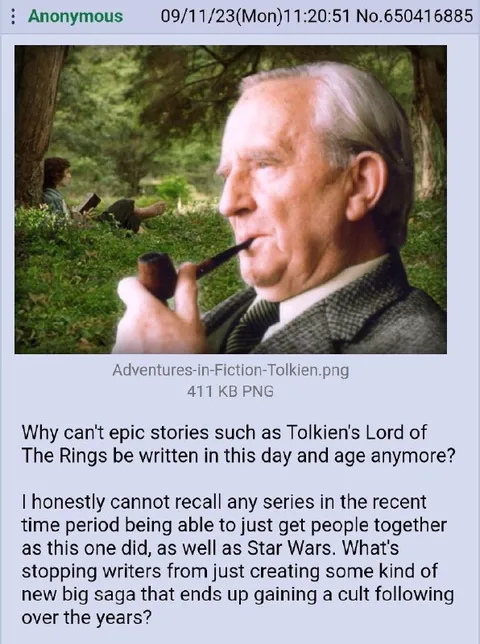 Why Aren’t Epic Stories Written Anymore