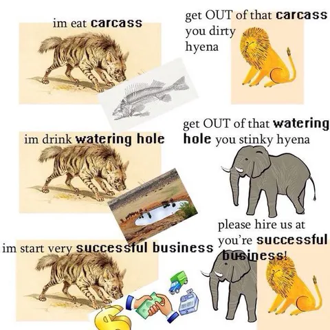Hyenas Steal Every Opportunity
